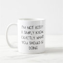 Search for bossy humour mugs Im not bossy