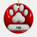 Search for santa paws ornaments Red