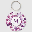 Search for purple flower pattern keychains Pink
