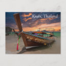 Search for long tail boat postcards Thailand