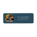 Search for circular return address labels Blue
