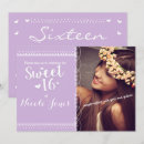 Recherche de lavender sweet 16 invitations Seize