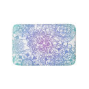 Search for floral mandala bath mats Blue