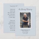 Search for in loving memory thank you cards Funeral
