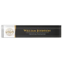 Search for black and gold name plates Executive