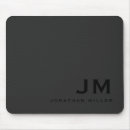 Search for charcoal grey mousepads Monogram initial name