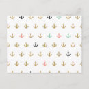 Search for anchor pattern postcards Sea
