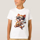 Search for guitar kids tshirts Cat