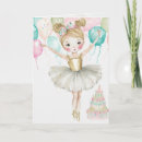 Search for little girl birthday cards Ballerina