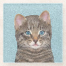 Search for tabby cat coasters Cute