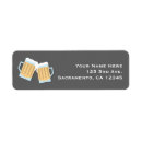 Search for beer return address labels Modern
