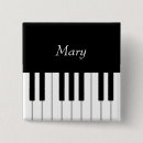 Recherche de piano badges Musical