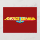 Search for justice league logo postcards Dc comic book