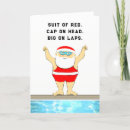 Search for funny swim swimming cards Santa claus
