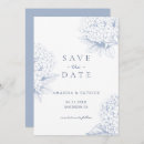 Search for hydrangea wedding save the dates Dusty blue