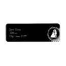 Search for silhouette wedding return address labels Modern