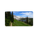 Search for mountain range return address labels Wyoming