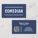 Search for comedian business cards Theatre