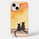 Search for cat silhouette iphone cases Watercolor