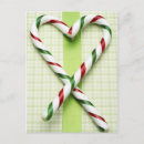 Search for candy cane heart postcards Xmas