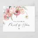 Recherche de floral bridesmaid cards Allez vous être mon