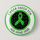 Search for green ribbon buttons Lyme disease