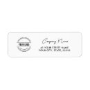 Search for advertisement return address labels Brand branding