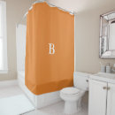 Search for orange shower curtains Monogrammed