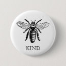 Recherche de abeille vintage badges Noir et blanc