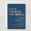 Search for navy and gold bridal shower invitations Trendy