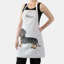 Search for black and tan dachshund aprons Doxie
