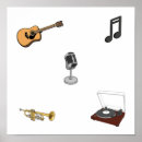 Recherche de microphone posters Chanson