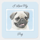 Search for stick dog stickers Pug