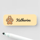 Search for paw print name tags Cute