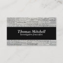 Recherche de papier journal cartes visite Nouvelles