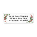 Search for red ribbon return address labels Botanical