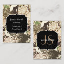 Recherche de fleurs vintages cartes visite Motif floral