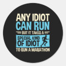 Search for funny marathon stickers Marathoner