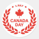 Search for canada day stickers July 1