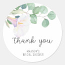 Search for bridal shower thank you stickers Eucalyptus