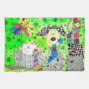 Search for funny dog tea towels Merry christmas