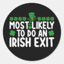 Search for exit stickers Irish