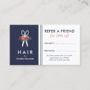 Search for salon referral cards Hair stylist