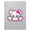 Search for skull and bones spiral notebooks Kawaii