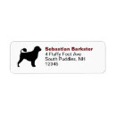 Search for water return address labels Portuguese water dog