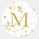 Search for monogram gold stickers Hand lettered