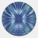 Search for fractal art stickers Blue