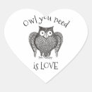 Search for heart owl stickers Cartoon