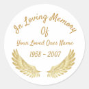 Search for in loving memory stickers Angel wings
