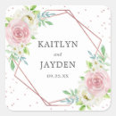 Search for floral chic wedding stickers Trendy